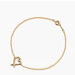 Tiffany loving heart bracelet in yellow gold